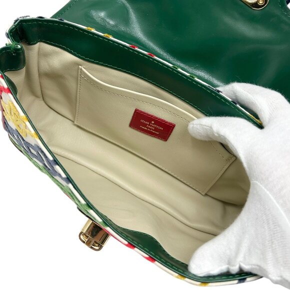 LOUIS VUITTON Vintage LV Logo Velvet Chain Dolly Bag Pochette [104062] - Picture 13 of 14